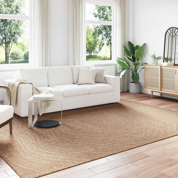 Vidaxl binnen- en buitentapijt agira naturel 340 x 240 cm polyester
