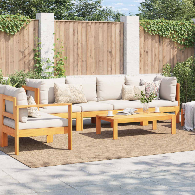 Vidaxl binnen- en buitentapijt agira naturel 340 x 240 cm polyester
