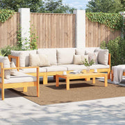 Vidaxl binnen- en buitentapijt agira naturel 240 x 240 cm polyester - afbeelding 3