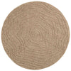 Vidaxl vloerkleden rond moiré huarte naturel ø 160 cm polyester