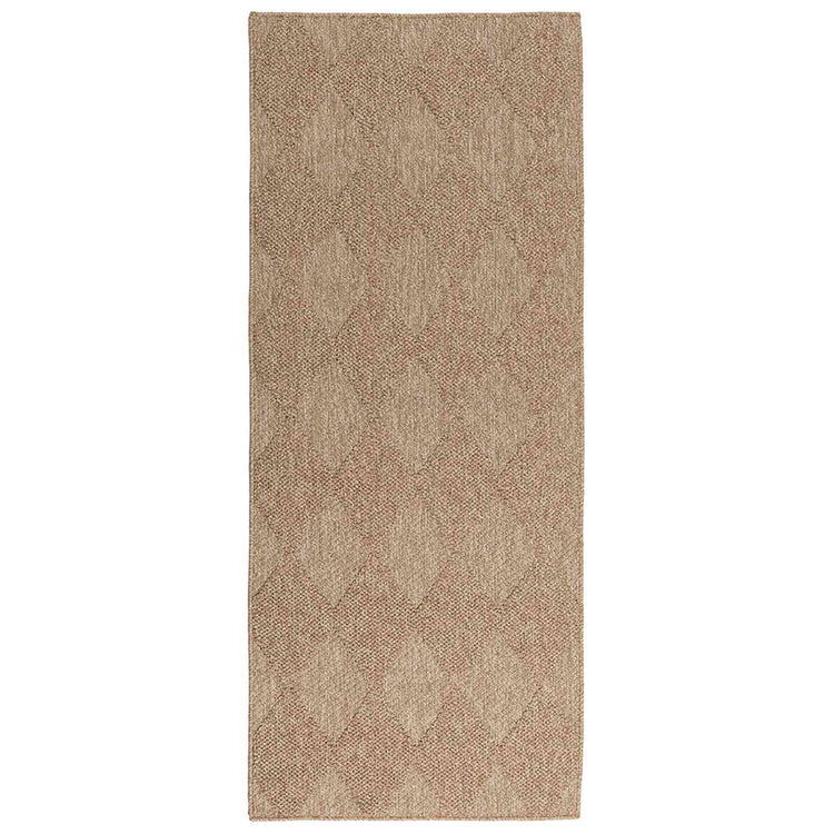 Vidaxl binnen- en buitentapijt agira naturel 200 x 80 cm polyester