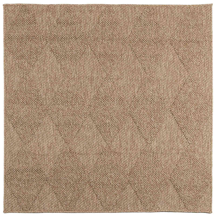 Vidaxl binnen- en buitentapijt agira naturel 240 x 240 cm polyester