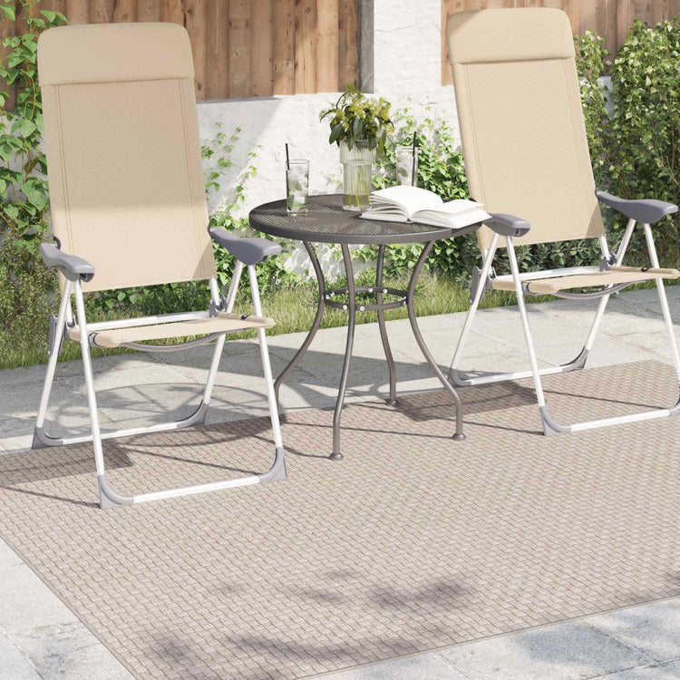 Vidaxl vloerkleden rechthoekig huarte crème 170 x 120 cm polyester