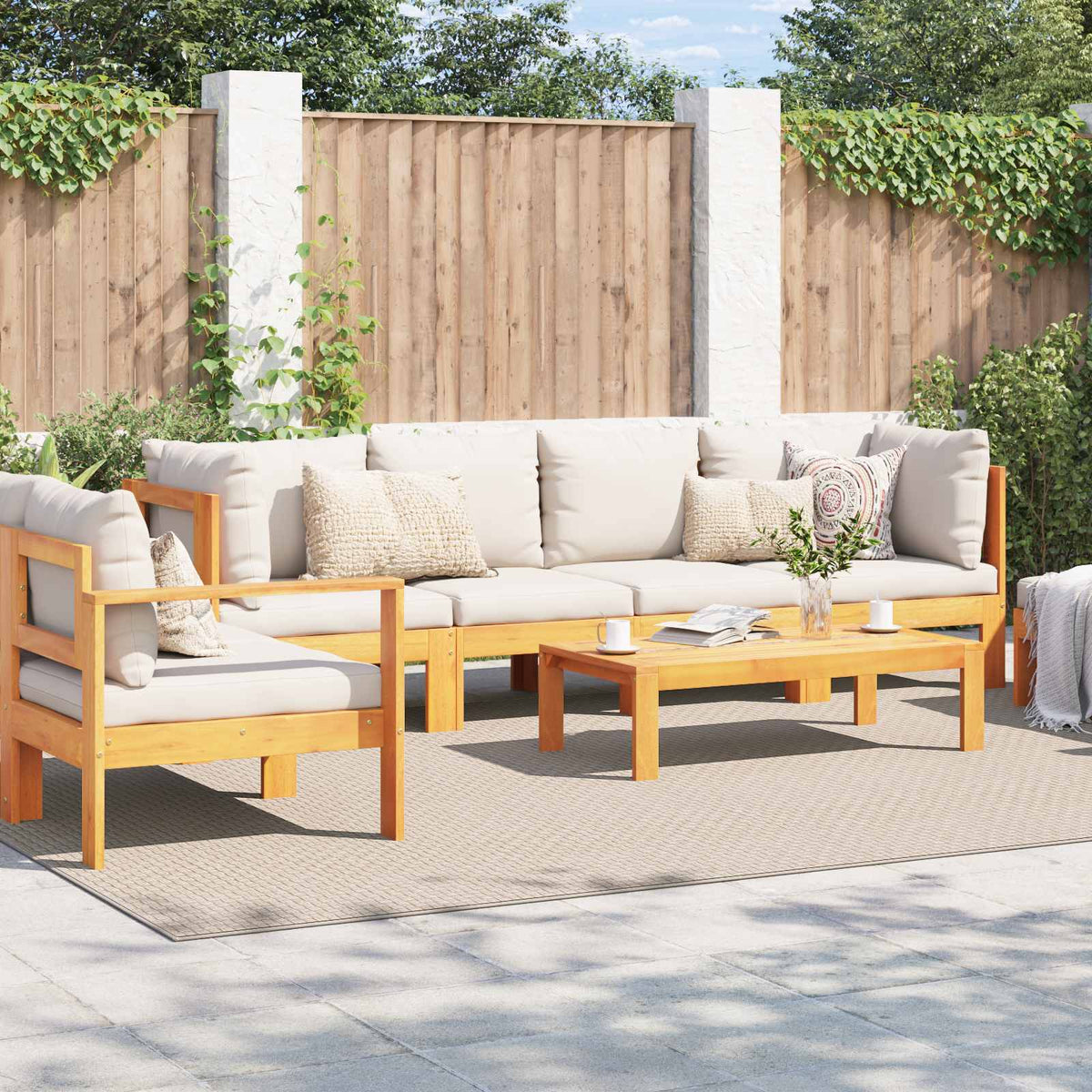 Vidaxl vloerkleden rechthoekig huarte crème 340 x 240 cm polyester
