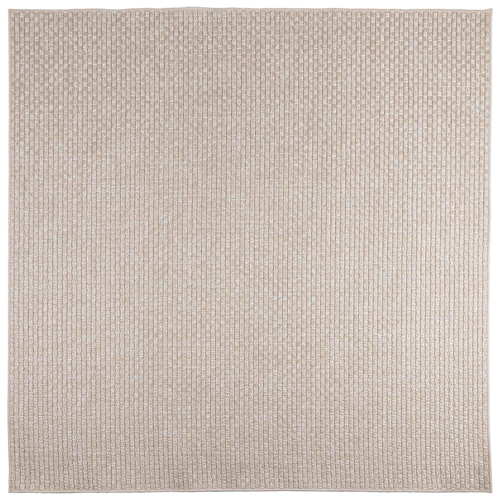 Vidaxl vloerkleden vierkant huarte crème 120 x 120 cm polyester