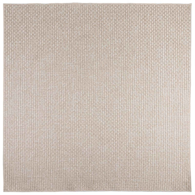 Vidaxl vloerkleden vierkant huarte crème 120 x 120 cm polyester