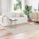 Vidaxl vloerkleden vierkant huarte crème 200 x 200 cm polyester
