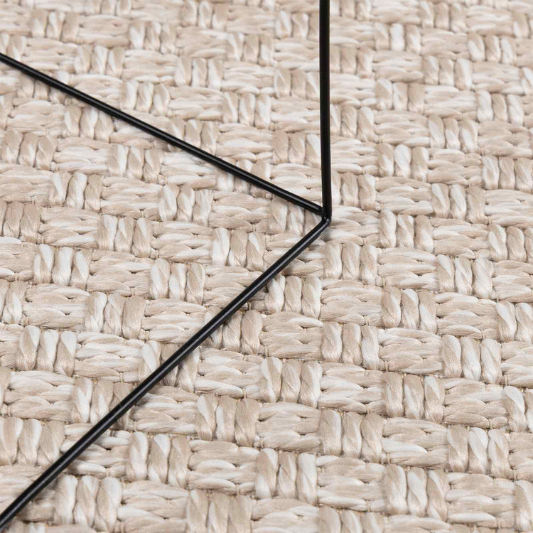 Vidaxl vloerkleden rond huarte crème ø 120 cm polyester