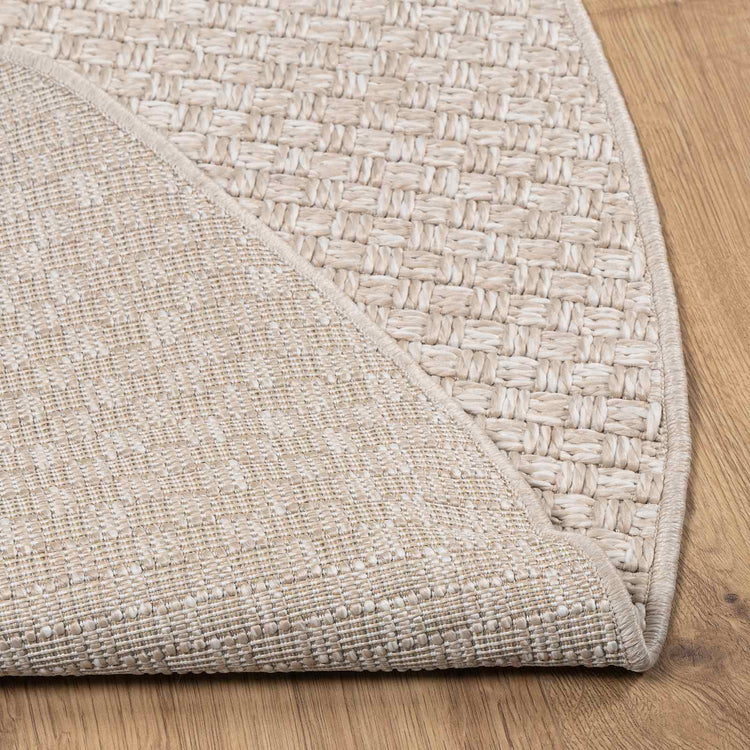 Vidaxl vloerkleden rond faro crème ø 160 cm polyester