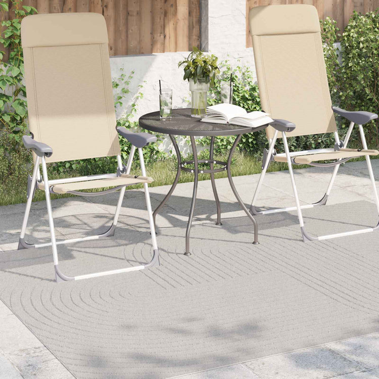 Vidaxl binnen- en buitentapijt palmeras crème 170 x 120 cm polyester