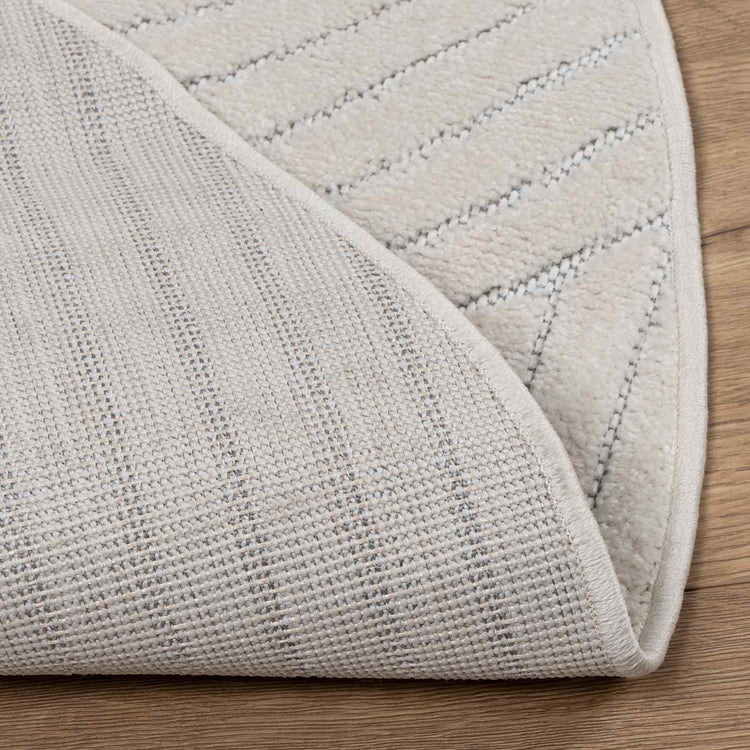 Vidaxl vloerkleden rond huarte crème ø 200 cm polyester