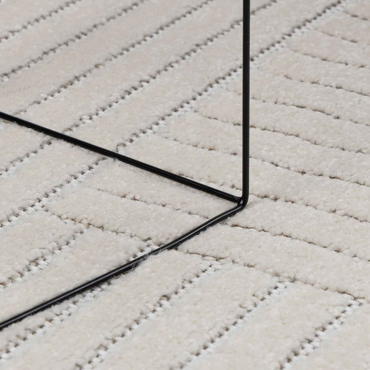 Vidaxl vloerkleden rond huarte crème ø 200 cm polyester