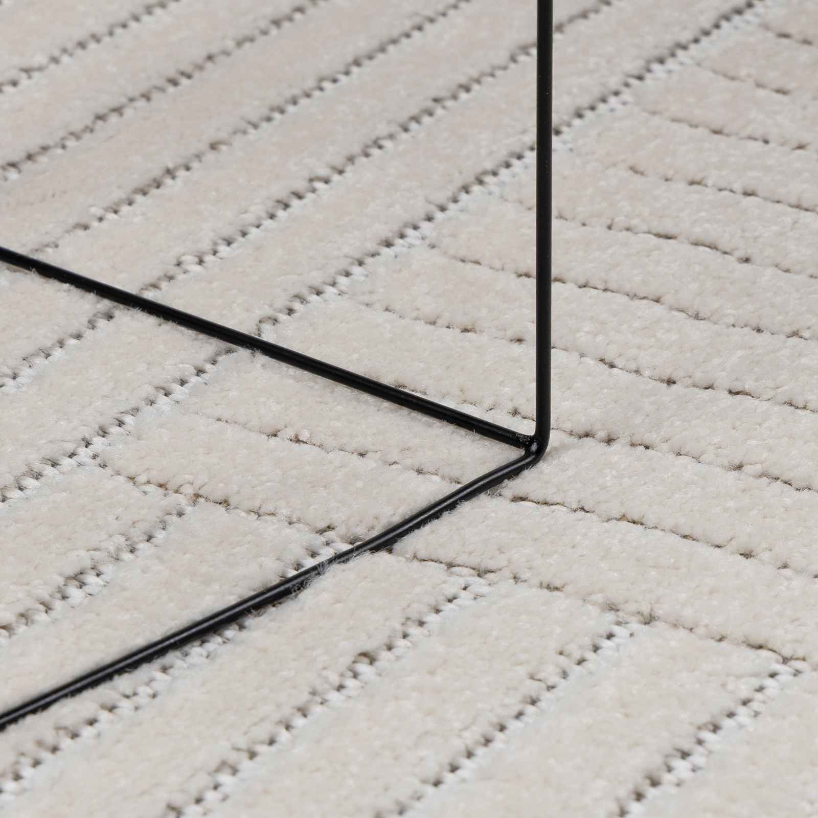 Vidaxl vloerkleden rond huarte crème ø 200 cm polyester