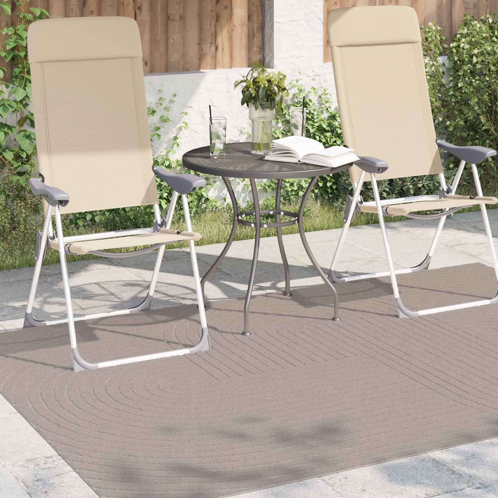 Vidaxl vloerkleden rechthoekig huarte beige 170 x 120 cm polyester