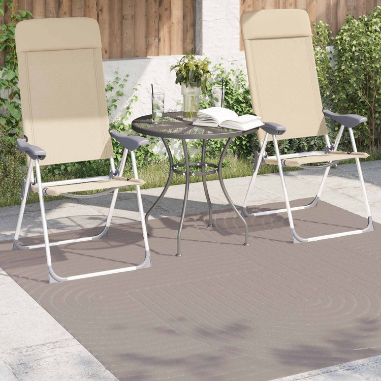 Vidaxl vloerkleden vierkant huarte beige 120 x 120 cm polyester