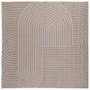 Vidaxl vloerkleden vierkant huarte beige 120 x 120 cm polyester