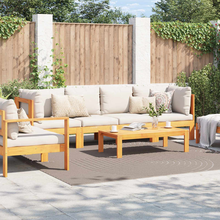 Vidaxl vloerkleden vierkant huarte beige 240 x 240 cm polyester