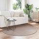 Vidaxl vloerkleden rond huarte beige ø 120 cm polyester