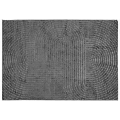 Vidaxl vloerkleden rechthoekig huarte antraciet 170 x 120 cm polyester