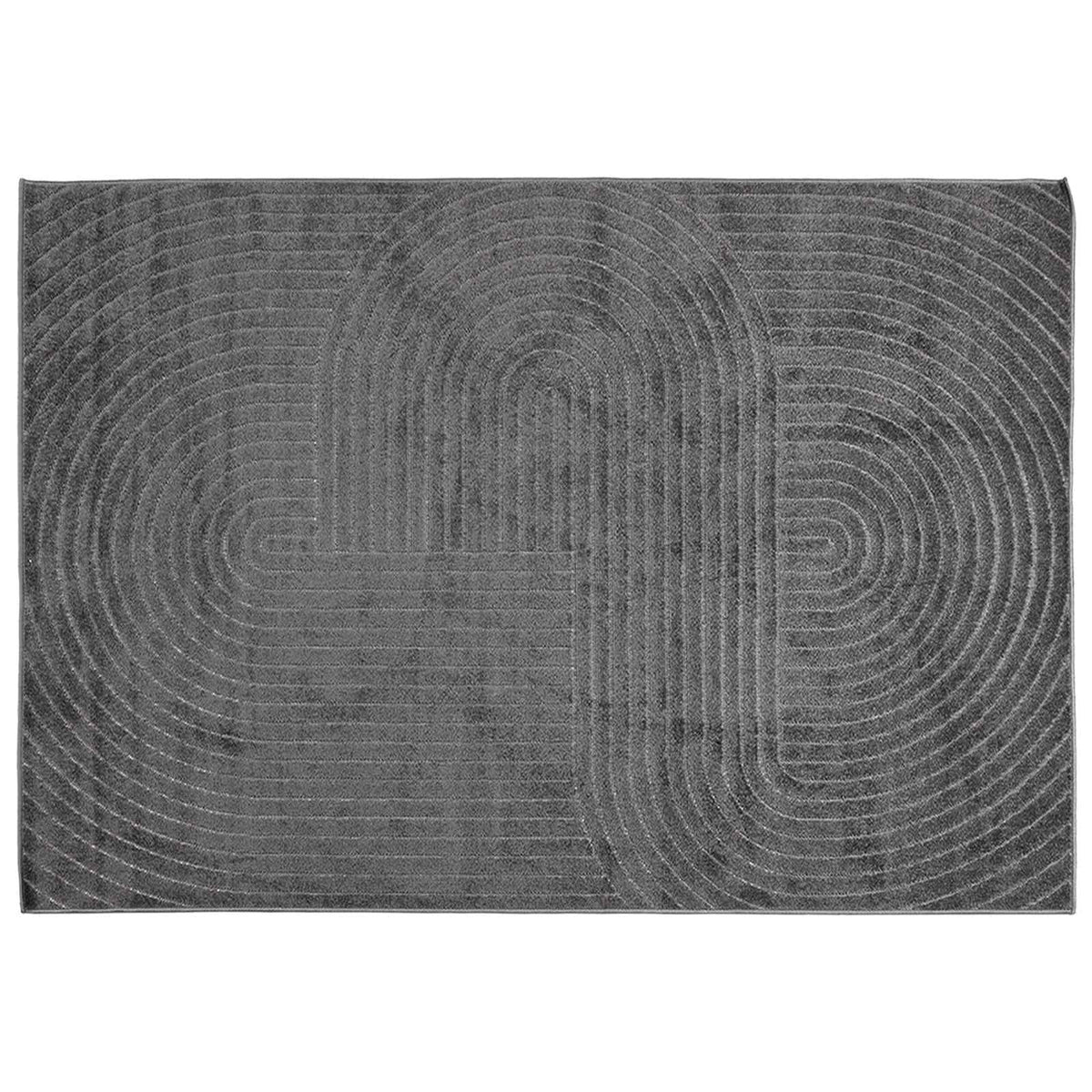 Vidaxl vloerkleden rechthoekig huarte antraciet 230 x 160 cm polyester