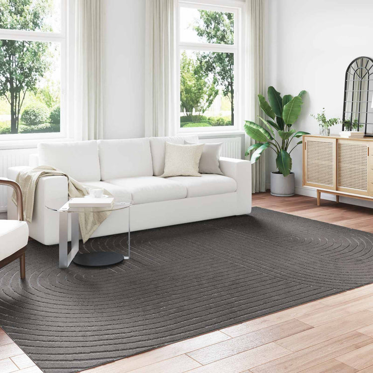 Vidaxl binnen- en buitentapijt palmeras antraciet 280 x 200 cm