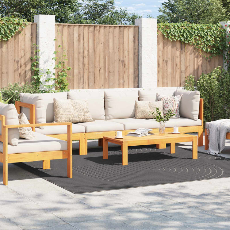 Vidaxl binnen- en buitentapijt palmeras antraciet 240 x 240 cm