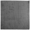 Vidaxl vloerkleden vierkant huarte antraciet 240 x 240 cm polyester