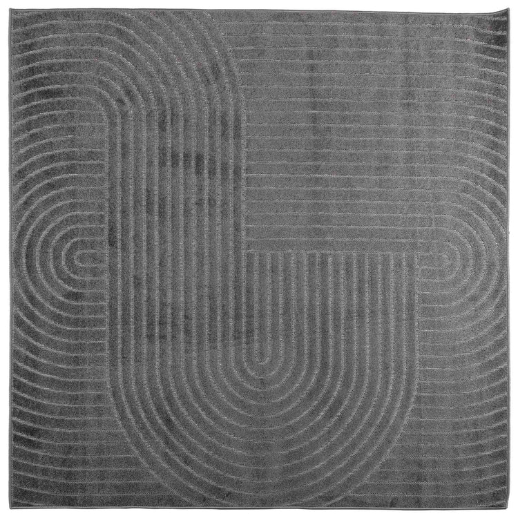 Vidaxl binnen- en buitentapijt palmeras antraciet 240 x 240 cm