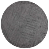 Vidaxl binnen- en buitentapijt palmeras antraciet ø 200 cm polyester - afbeelding 2