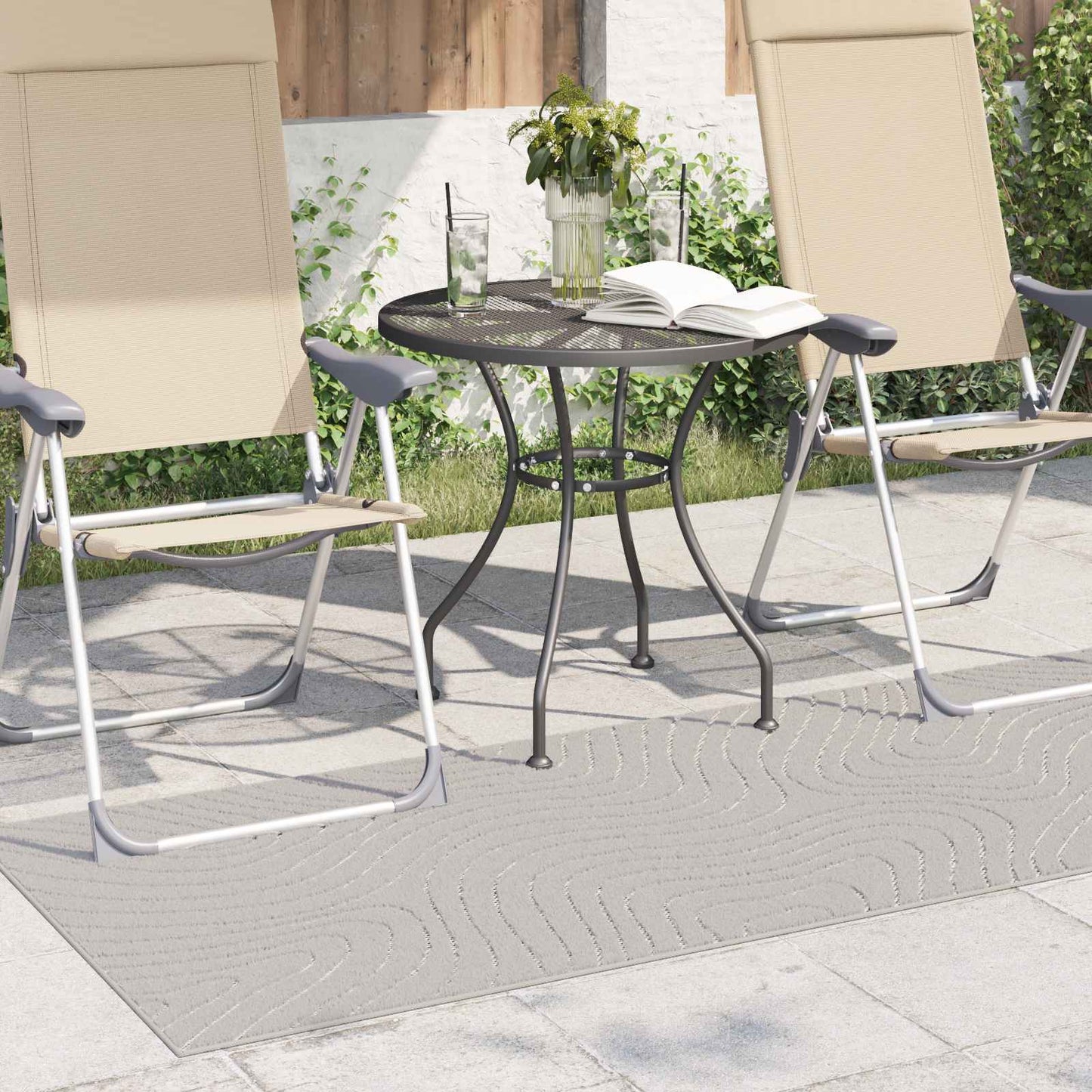 Vidaxl vloerkleden rechthoekig huarte crème 150 x 80 cm polyester