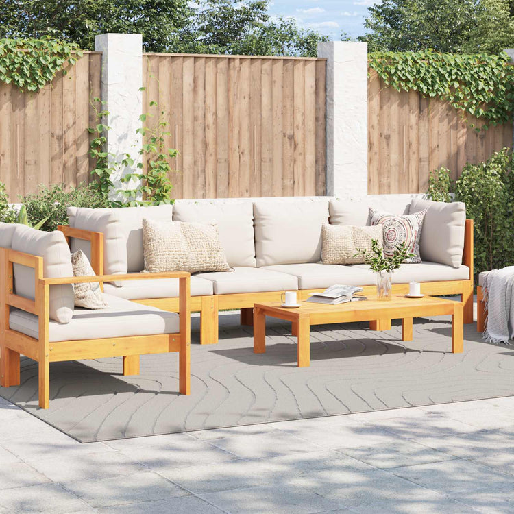 Vidaxl binnen- en buitentapijt palmeras crème 280 x 200 cm polyester