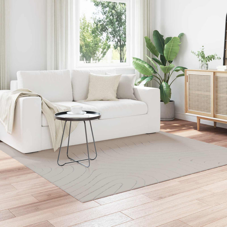Vidaxl binnen- en buitentapijt palmeras crème 200 x 200 cm polyester