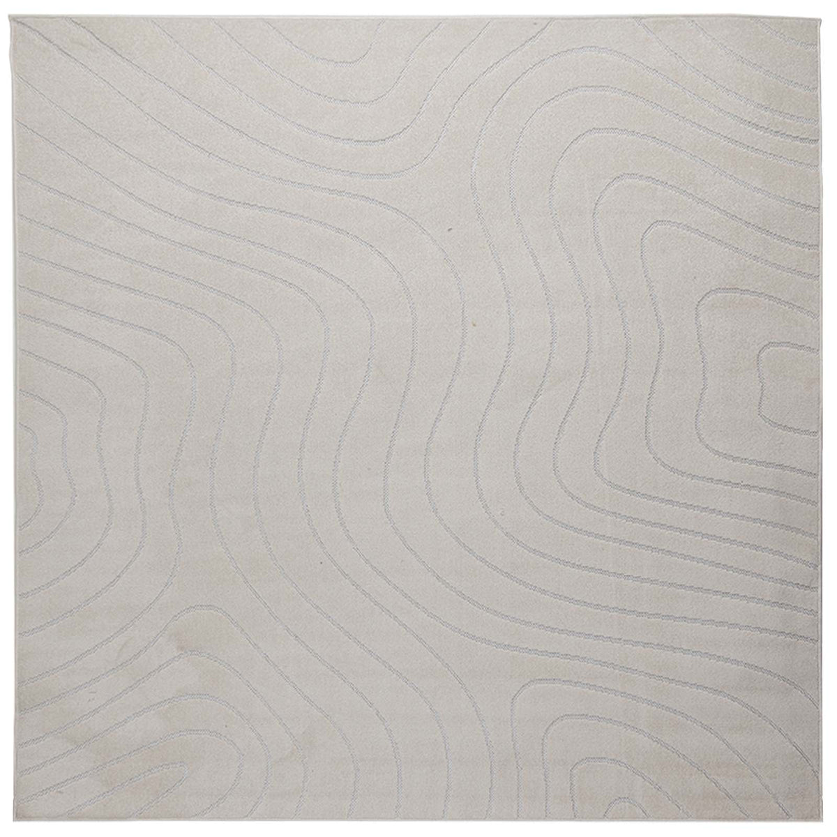 Vidaxl vloerkleden vierkant huarte crème 200 x 200 cm polyester