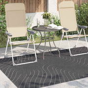 Vidaxl binnen- en buitentapijt palmeras antraciet 200 x 140 cm - afbeelding 3