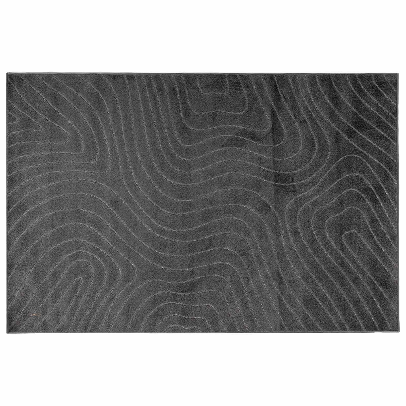 Vidaxl vloerkleden rechthoekig huarte antraciet 280 x 200 cm polyester