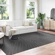 Vidaxl binnen- en buitentapijt palmeras antraciet 340 x 240 cm - afbeelding 1