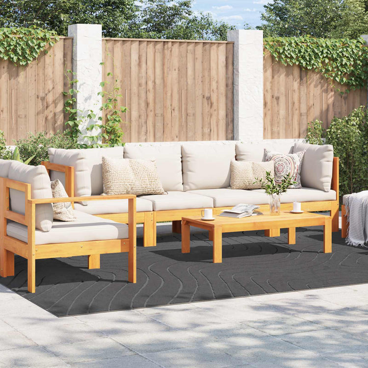 Vidaxl vloerkleden rechthoekig huarte antraciet 340 x 240 cm polyester