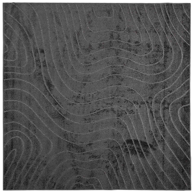 Vidaxl binnen- en buitentapijt palmeras antraciet 240 x 240 cm