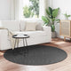 Vidaxl vloerkleden rond huarte antraciet ø 120 cm polyester