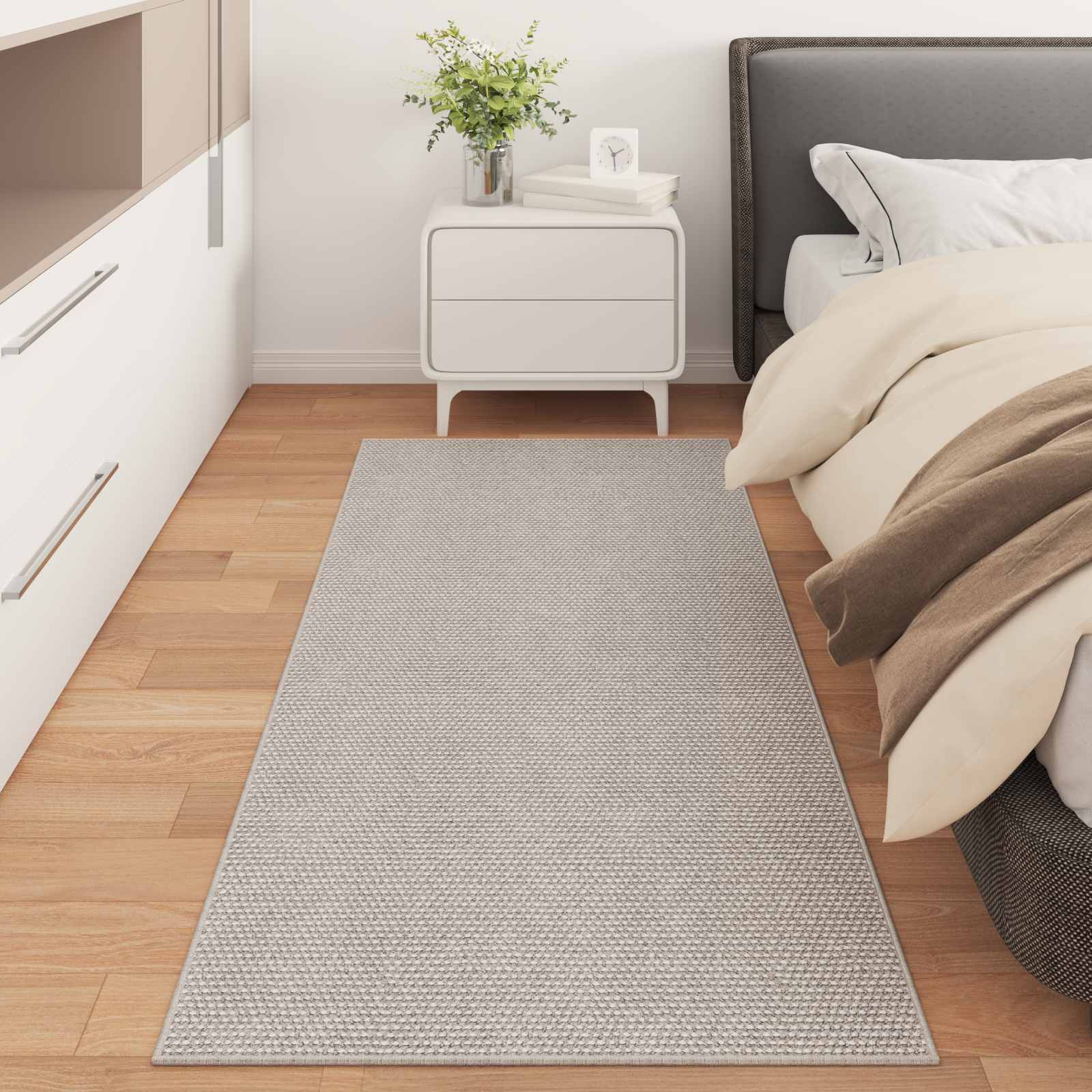 Vidaxl vloerkleden rechthoekig huarte crème 200 x 80 cm polyester