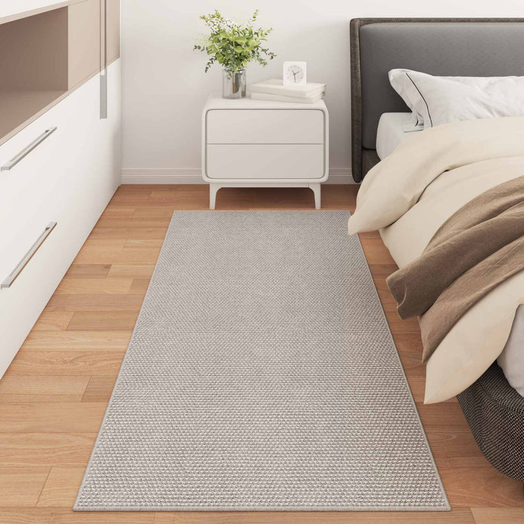 Vidaxl binnen kleed lugo crèmekleurig 200 x 80 cm polyester