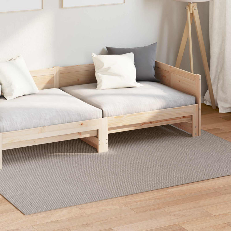 Vidaxl binnen kleed lugo taupe 140 x 200 cm polyester