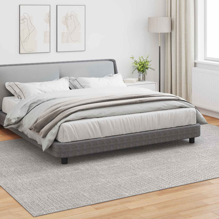 Vidaxl vloerkleden huarte crème en grijs 280 x 200 cm polyester