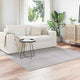 Vidaxl vloerkleden huarte crème en grijs 120 x 120 cm polyester