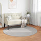 Vidaxl vloerkleden rond huarte crème en grijs ø 200 cm polyester