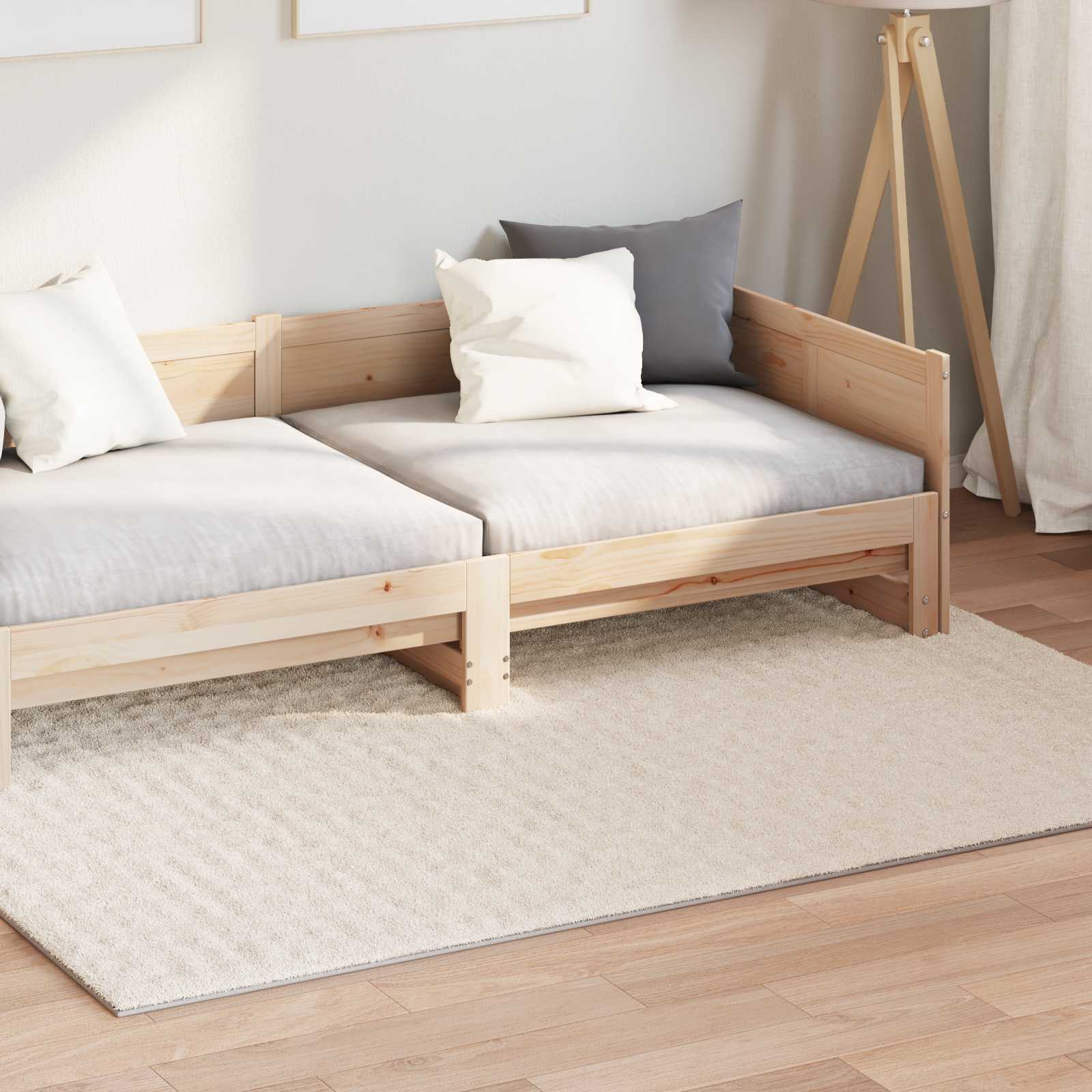 Vidaxl vloerkleden rechthoekig sirolo beige 170 x 120 cm polyester