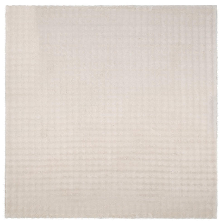 Vidaxl vloerkleden vierkant sirolo beige 120 x 120 cm polyester