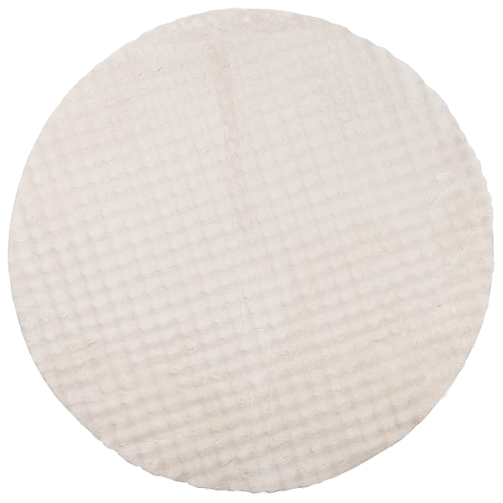 Vidaxl vloerkleden rond huarte beige ø 200 cm polyester