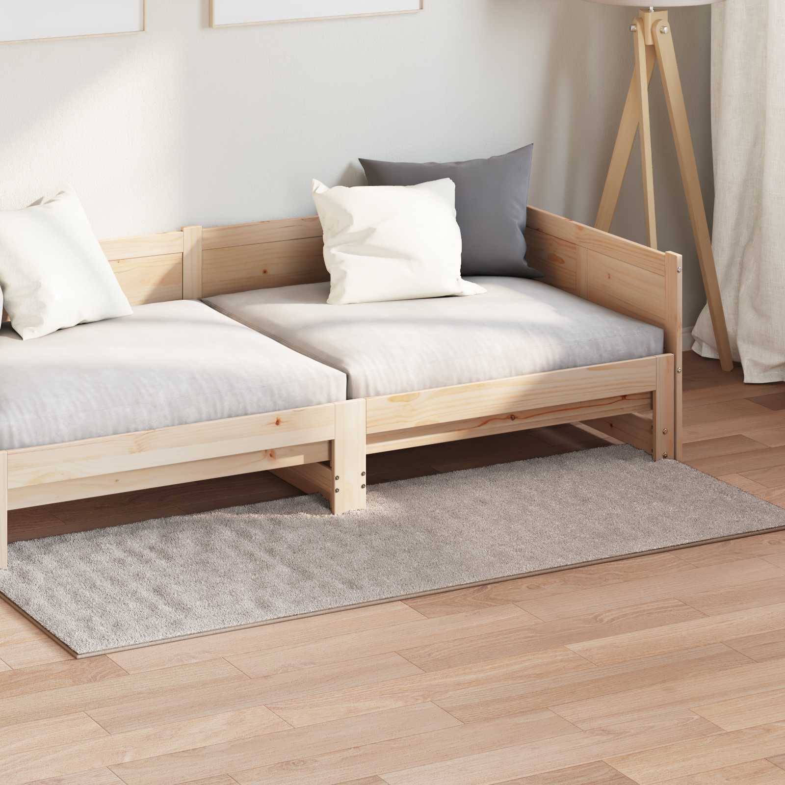 Vidaxl vloerkleden rechthoekig huarte zand 150 x 80 cm polyester