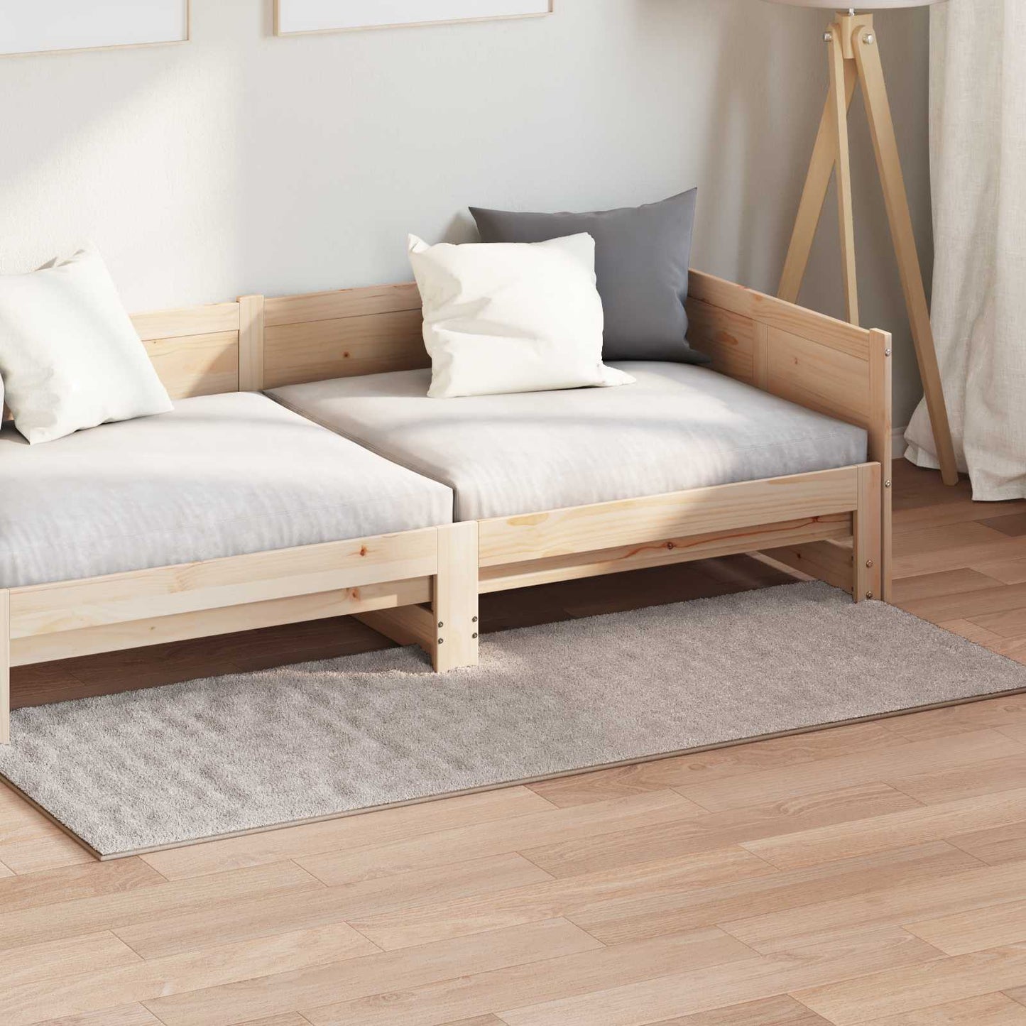 Vidaxl vloerkleden rechthoekig huarte zand 200 x 80 cm polyester